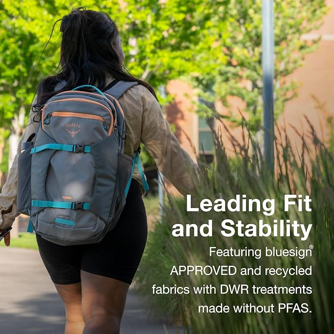 Osprey Proxima 30L Campus Laptop Backpack - Organized Everyday Pack with Tech Storage, Water Bottle Pockets, and Comfortable Carry - Perfect for School, Commuting, and Travel, Firestarter Orange