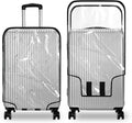 Clear PVC Luggage Cover, Waterproof Dustproof Anti-Scratch Suitcase Protector, Fits Wheeled Suitcases 18" 22" 24" 26" 28" 30" - Thicken Baggage Cover Case（28“）