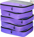 Large Packing Cubes for Suitcases - 5 Pcs set of Packing Cubes for Travel Carry on Suitcase Organizer Bags - Travel Cubes Organizer Bags for Luggage