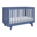 babyletto Hudson 3-in-1 Convertible Baby Crib - GREENGUARD Gold Certified Convertible Crib to Toddler Bed and Daybed - Wooden Baby Bed with 4 Adjustable Mattress Heights - Easy Assembly - Cove Blue