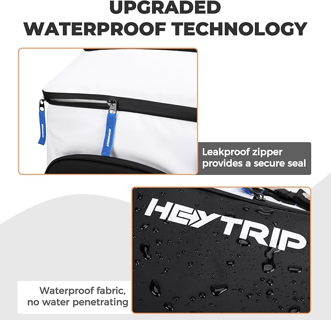 Heytrip Backpack Cooler 36/54 Cans Insulated Waterproof Cooler Bag for 20 Hours Cold Retention, Leak-Proof Camping Cooler with Multi-Compartments