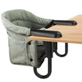 Hook On High Chair - Portable & Foldable for Babies 6-36 Months, Family & Travel Use with Carry Bag(Sage Green)