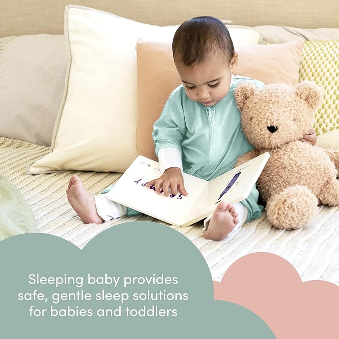 SleepingBaby Flying Squirrel Toddler Pajamas with Practical Zipper for Quick Diaper Changes and Travel Comfort - Mint - 12-24 Months