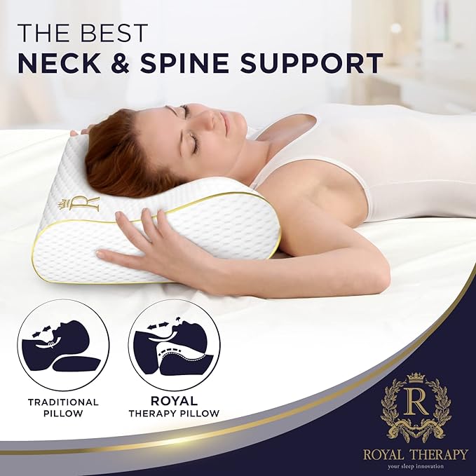 4-Layer Queen (2-Pack), Contour Pillow, Side Sleeper, Orthopedic, Neck Support, Pillow for Neck Pain, Pillow for Side Sleepers, CertiPUR-US