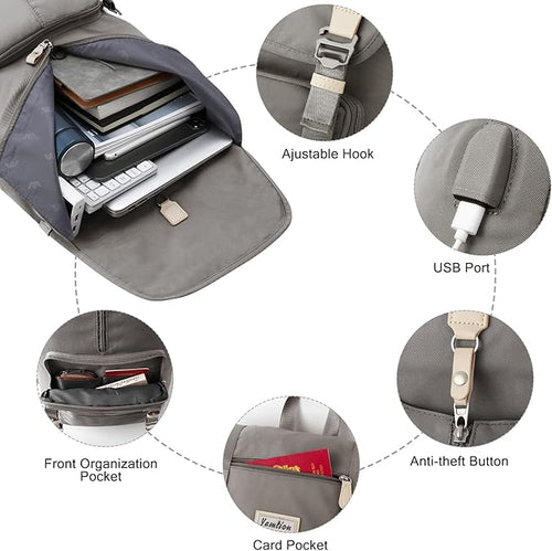 17" Laptop Backpack for Women & Men,Bookbag for Teen Girls & Boys Teenagers for College High School