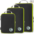 Cipway Compression Packing Cubes, Ultralight Luggage Organizer Bags, Travel Essentials for Carry on Suitcase (3 Piece,Black)