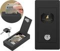 Large Metal Box for Gambler with Waist Bag, Portable Winner Bank Gambling Casino Cash Safe Box, Pocket Sized Cash Box with Key Go Home Money
