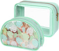 PACKISM TSA Approved Toiletry Bag - Upgrade Color-Edged Clear Makeup Bags, Clear Toiletry Bags For Traveling Fits Various Storage Needs