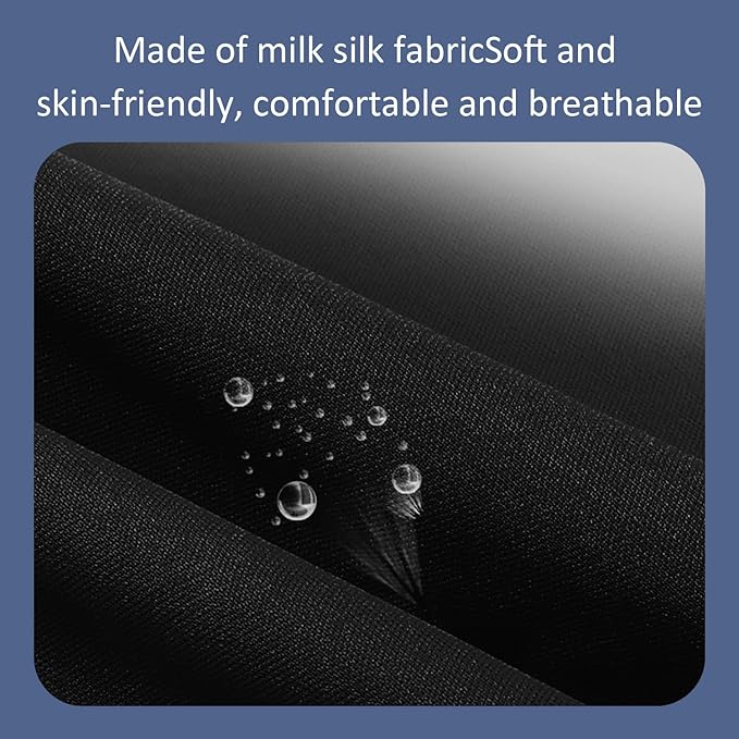 Inflatable Travel Pillow for Sleeping Airplane - Inflatable Neck Pillow for Traveling on Plane, Press to Inflate,Portable Travel Neck Pillow with Carry Bag （Black）