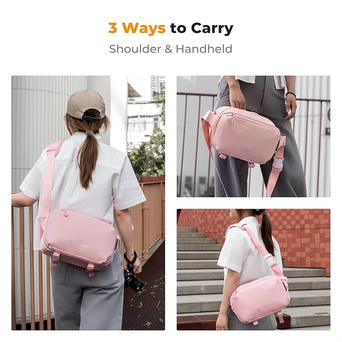 K&F Concept 2 in 1 Sling Bag Everyday Shoulder Bag & Multifunction Photography Crossbody Camera DSLR Backpack Portable Bag