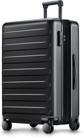 Carry on Luggage 22 X 14 X 9 Airline Approved, 20 Inch Luggage for 3-5 Days Travel, Double Spinner Wheels, 100% Hardshell PC, TSA Lock (00-Black (Expandable), Checked 28-Inch)