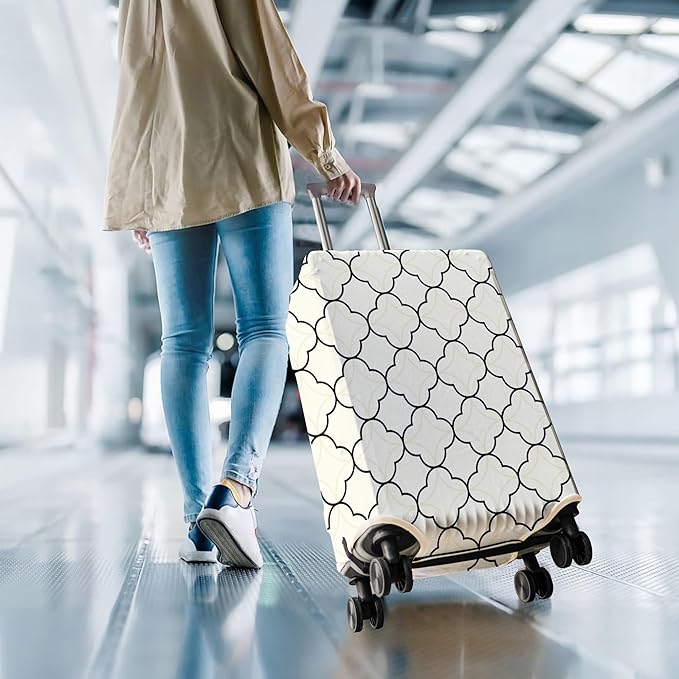 Travel Luggage Cover Suitcase Protector Fits 18-32 Inch Wheel Covers PatternedTravel Related Items Flower Luggage Protector Elastic XL