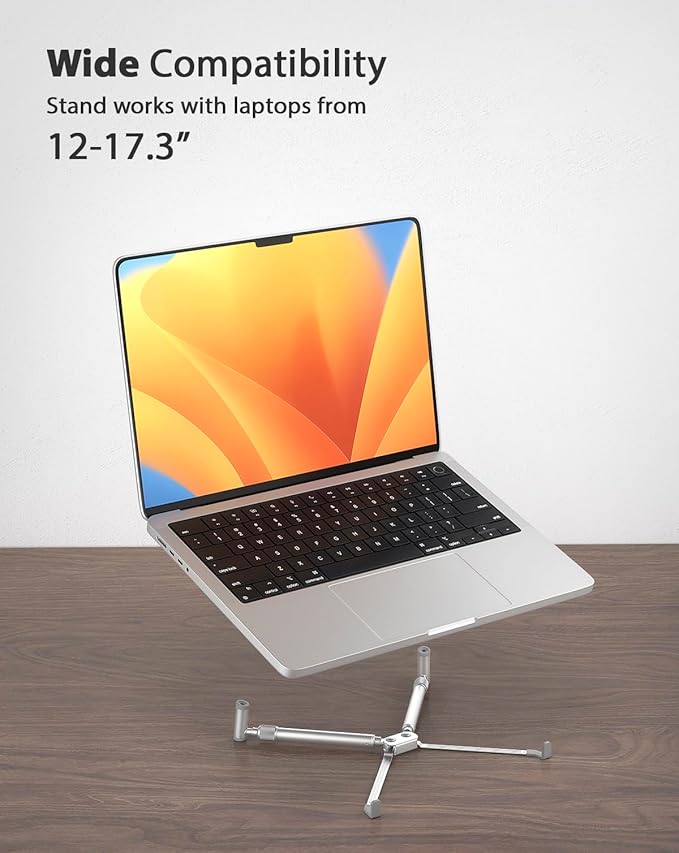 X-Stand Laptop Stand, Steklo Universal Computer Stand for MacBook 12" 13" 15" 17" Screen, Aluminum Cooling Portable Adjustable MacBook Stand, Laptop Riser (NEWEST 2018 2017 2016) X-Stand
