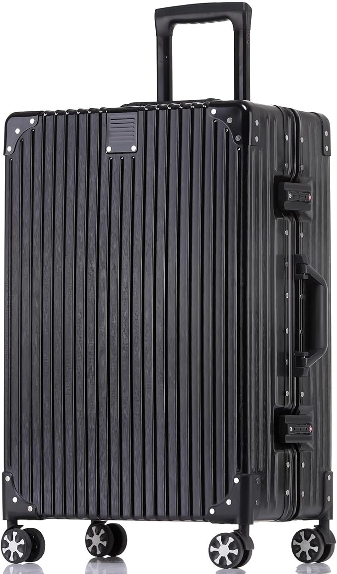 HotWay Carry On Luggage with Aluminum Frame, 20 Inch PC Hard Shell Suitcase with Spinner Wheels and TSA Locks, Lightweight Luggage for Business Travel (22x14x9 Airline Approved)
