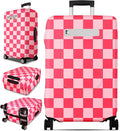 Slohif Luggage Cover for Suitcase Tsa Approved Protector - Luggage Sleeve Large Suit Case Cover Travel Stretch Baggage Case Protective Washable Fit 28-30 Inch Checkered L