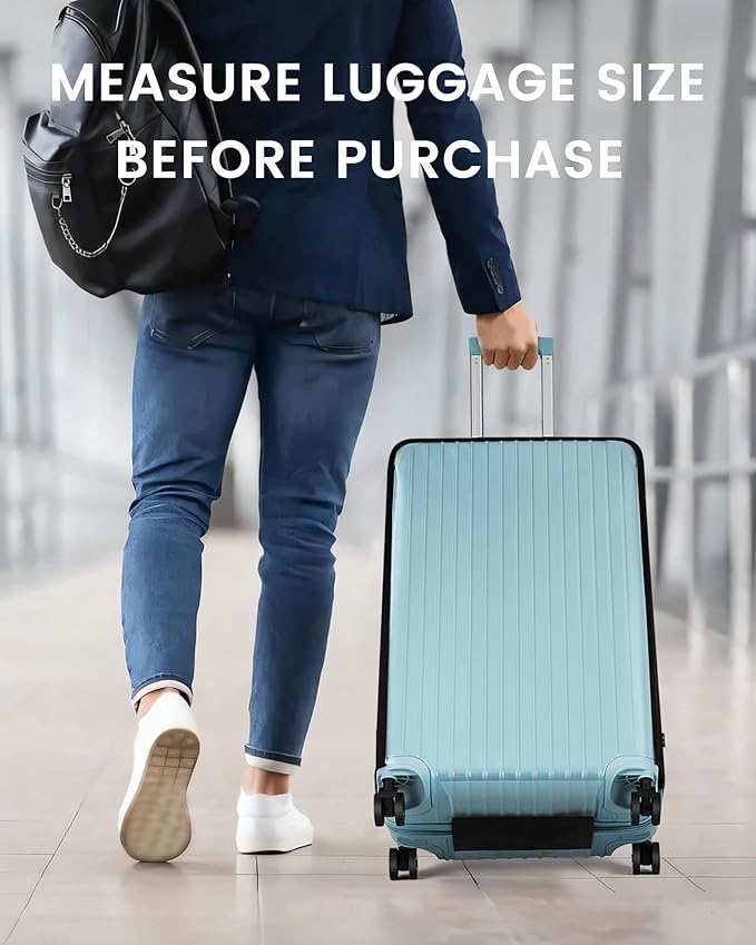 Travelkin Clear Luggage Cover Protectors For Suitcase Transparent TPU Suitcase Cover Protector Fit 18-32 Inch Luggage