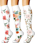 CHARMKING Compression Socks for Women & Men Circulation (3 Pairs) 15-20 mmHg is Best Support for Athletic Running Cycling