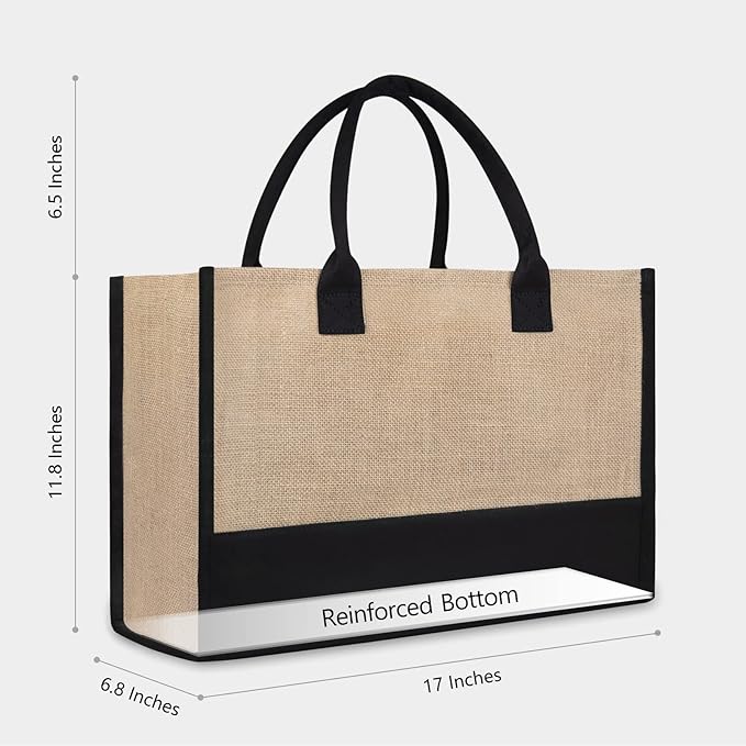 TOPDesign Initial Jute/Canvas Tote Bag, Personalized Present Bag, Suitable for Wedding, Birthday, Beach, Holiday, is a Great Gift for Women, Mom, Teachers, Friends, Bridesmaids (Letter Z)