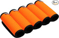 Neoprene Luggage Handle Wrap 5pcs Pack Neon Luggage Tags/Identifiers Bright Luggage Markers Airport Travel Accessories for Luggage/Suitcase Fluorescent Orange