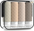 Travel Bottles for Toiletries, TSA Approved Silicone Travel Size Containers for Toiletries, BPA Free Leak Proof Refillable Essentials Accessories, Shampoo and Conditioner Bottles (Cream)