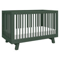 Babyletto Hudson 3-in-1 Convertible Baby Crib with Toddler Bed & Daybed Conversion - Strong, Durable, and Easy to Assemble - GREENGUARD Gold Certified w/ 4 Adjustable Mattress Heights - Forest Green