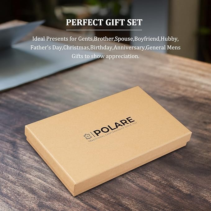 Polare Luxury RFID Blocking Leather Passport Holder Travel Wallet For Men and Women (Grey with AirTag Slot)