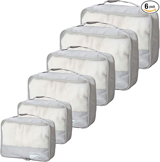 Packing Cubes Set Travel Luggage Organizers Suitcase Lightweight Accessories
