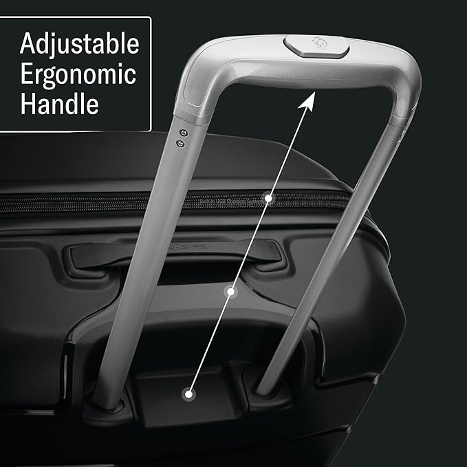Samsonite Freeform 24-Inch Medium Luggage with Dual 360° Spinner Wheels - Checked Suitcase - TSA Lock, Airline-Approved - Lightweight Durable Polypropylene Expandable Hardshell - White/Grey