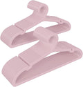 50 Pack Clothes Hangers, Non Slip Plastic Coat Hangers, Space Saving Hangers, Heavy Duty, Hanging Dry Wet Clothes, 16.4" x 8.3", Light Pink, UAPY0550P