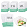 100 pcs Disposable Skin Cleansing Wipes, Individual Wrapped, Safe, Convenient, Lightweight, Remove Makeup(Green)