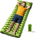 Ultralight Camping Sleeping Pad with Built-in Pillow & Foot Pump, Compact Inflatable Air Mattress for Backpacking, Hiking, Tent, Travel Camp & Outdoor Adventures