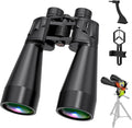 18x70 Binoculars for Adults High Powered, Large Aperture 70mm Astronomy Binoculars for Long Distance Viewing, Waterproof & Fogproof with Smartphone Adapter, Tripod Adapter, Carrying Case
