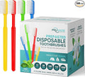 144 Pack Disposable Toothbrushes with Toothpaste, Built in - Prepasted Toothbrushes Individually Wrapped |Single Use Waterless Tooth Brush with Soft Bristles for Hotel, Camping, Travel