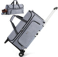 Garment Bags with Wheels, Garment Convertible Weekender Bags, Large Garment Bags for Travel, Duffle Luggage Bag Garment Bag(Grey)