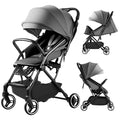 Lightweight Stroller Compact Travel Stroller for Airplane One-Click Folding with Reclining Seat, UV Protection Canopy,Silent All-Terrain Wheels,Umbrella Strollers for Toddlers 0-4