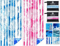 Lightweight Thin Microfiber Beach Towel Sand Free Quick Dry Absorbent Compact Soft Pool Swim Travel Towels Extra Large Oversized Beach Accessories Packable Essentials Stuff Gifts for Adult