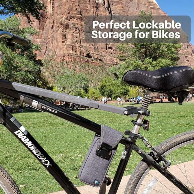 Aquavault | Flex Safe | Beach Chair Vault | Anti theft combination lock | 3 Digit Programmable lock | Water resistant, Slash Resistant and RFID Blocking (Grey)
