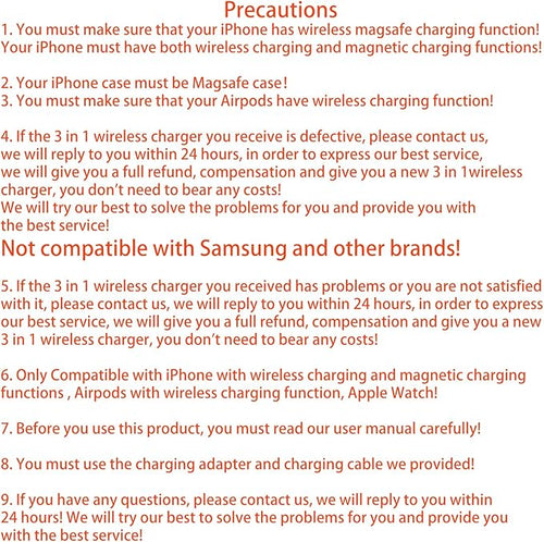 3 in 1 Fast Wireless Charger Stand for iPhone, Foldable Travel Charging Station for Magsafe for iPhone 17/Air/16/15/14/13/12 Series, Apple Watch Series, AirPods pro/2/3/4, Gifts for Women Men (Black)