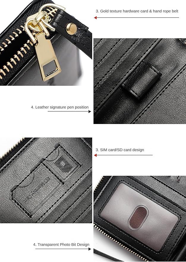 Rowgins Rfid Blocking Passport Holder Wallet, Rowgins Rfid Passport Holder with Zipper, PU Leather PassportHolder for Travel (GREEN)