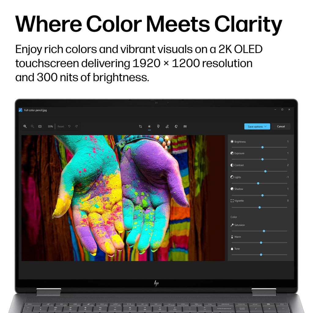 HP OmniBook X Flip Laptop 2-in-1, 16" 2K OLED Touchscreen, Ryzen AI 5 430