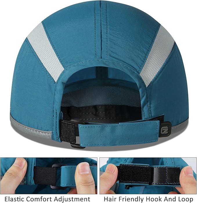 GADIEMKENSD Reflective Folding Outdoor Hat Unstructured Design UPF 50+ Sun Protection Sport Hats for Womens and Mens