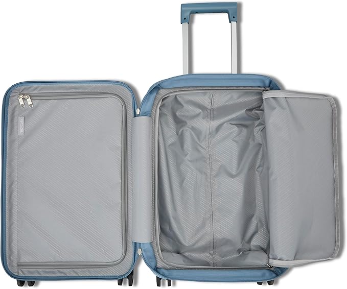 Samsonite UpLIFT Large Checked Hardside Luggage with Spinner Wheels - Airline-Approved, TSA Lock, Adjustable Handle System - Polycarbonate Hard Suitcase for Ultra Lightweight Travel - Elemental Blue