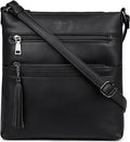 MASINTOR Crossbody Purses for Women, Multi Pocket Casual Crossbody Bag, Adjustable Strap Shoulder Bag with Tassel