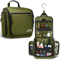 Travel Toiletry Bag for Men and Women - Large Hanging Toiletry Organizer - Waterproof Hygiene Bag with Metal XXL Swivel Hook, with Sturdy Zippers and 19 Compartments for Toiletries, Makeup, Cosmetics