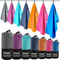 Sfee 2 Pack Microfiber Travel Towel, Quick Dry Camping Towel Large Beach Towel Super Absorbent Compact Lightweight Sports Gym Towels for Yoga, Gym, Hiking, Pool, Backpacking, Bath
