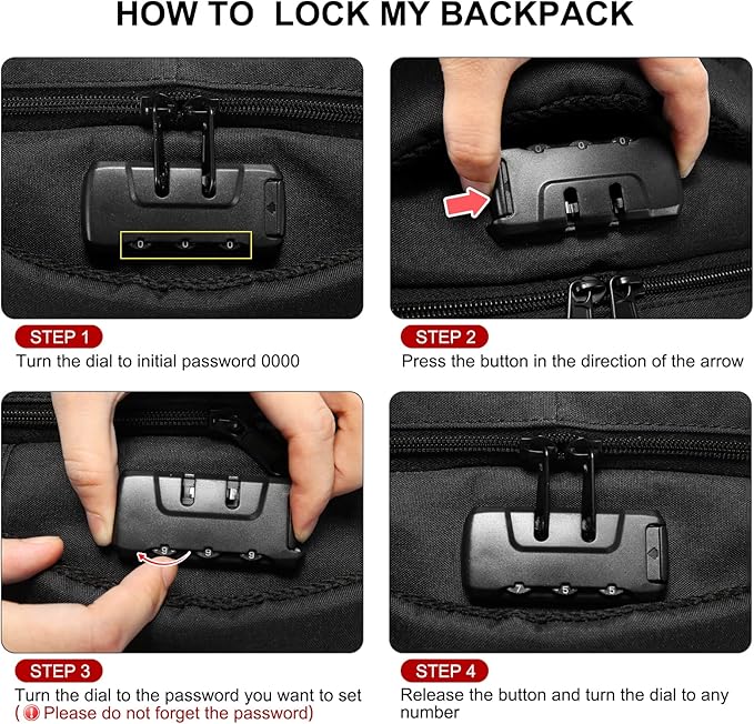 LOVEVOOK Large Backpack for Men 18 inch Heavy Duty Backpack Big Travel Backpack Large Capacity Laptop Backpack with USB Port Waterproof for Business Work (18.4 inch,Black)