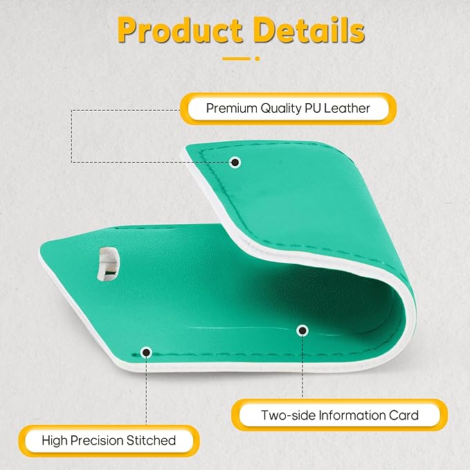 Travelambo Luggage Tags for Suitcases PU Leather Travel Tags Bag Tags Privacy Protection Travel Essentials