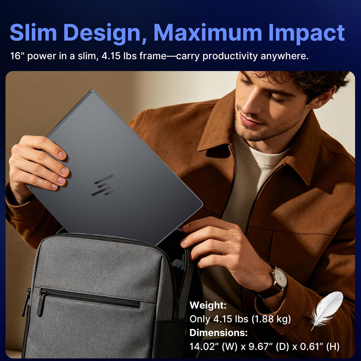 HP OmniBook X Flip 2-in-1 16" 2K Copilot+ PC Touch Laptop, Intel Core Ultra 9 288V, 32GB LPDDR5X, 2TB Storage (1TB SSD+1TB Docking Station), Intel Arc 140V GPU, Backlit Keyboard, Win 11, Gray