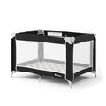 Foundations Sleep 'N Store Baby Pack and Play Yard - Portable Playpen for Toddlers, Foldable Travel Playpen with Storage Bag & Foam Mattress, Durable Design for Hotels & Daycares - Graphite