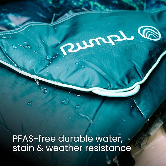 Rumpl Original Puffy Blanket - Warm, Water-Resistant Camping Blanket with 100% Recycled Synthetic Insulation, 52"x75", Original Puffy V2, Teton Dusk
